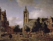 Old church landscape Jan van der Heyden
